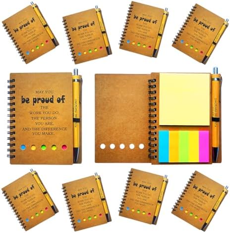 2026 Inspirational Spiral Notebook 10 Sets Portable Employee