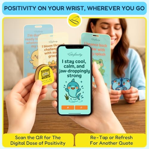STOFINITY Positive Shark Jar, 60 Affirmation Cards, Gifts for Women