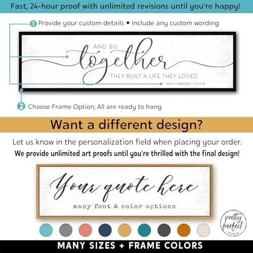 And So Together They Built a Life They Loved Canvas Wall Art Gift