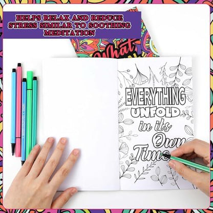 Tenceur 12 Pcs Social Worker Coloring Books Appreciation Gifts for