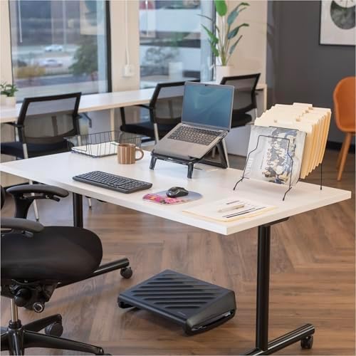 Fellowes Workstation 3" Letter Desk Tray Organizer, Wire, Black