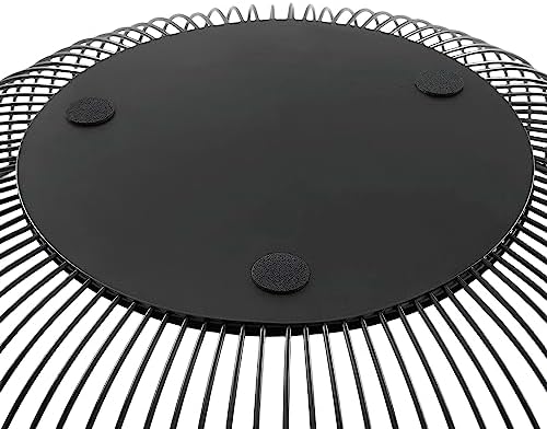 Fruit Bowl for Kitchen Counter, Black Wire Fruit Bowl, Metal
