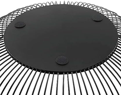 Fruit Bowl for Kitchen Counter, Black Wire Fruit Bowl, Metal