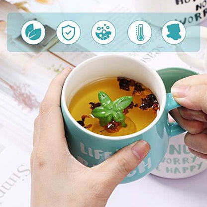 Unicorn Ceramic Cup Hidden 3D Animal Inside Mug(White Unicorn)