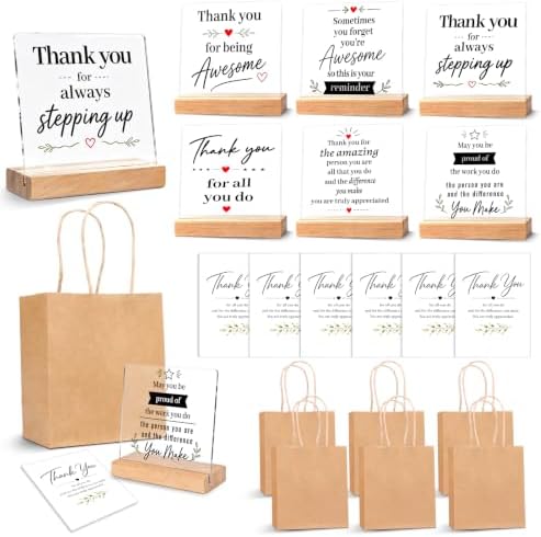 Bulk Appreciation Gifts, 18 Pcs/ 6 Sets Thank You Gifts for Coworkers