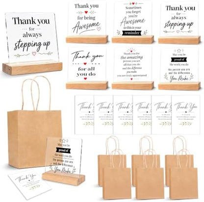 Bulk Appreciation Gifts, 18 Pcs/ 6 Sets Thank You Gifts for Coworkers