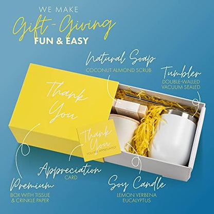 Boxzie Thank You Gifts for Women, Appreciation Gift Box Set, Gratitude