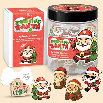 Positive Tree Jar, 60 Christmas Affirmation Cards, for Coworkers