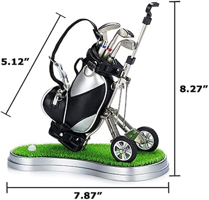 Gifts for Men, Golf Pen Holder Desk Accessories for Men Women Golfers