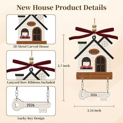 New Home Ornaments 2026, Housewarming Gifts New Home Gifts Ideas 4PCS