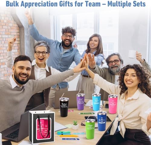 6 Set/36 Pcs Teacher Employee Appreciation Gifts Bulk - 20 Oz