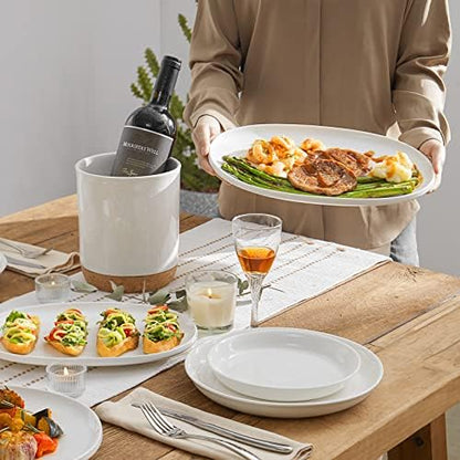 DOWAN Large Serving Platter, 16"/14"/12" Porcelain Platters for