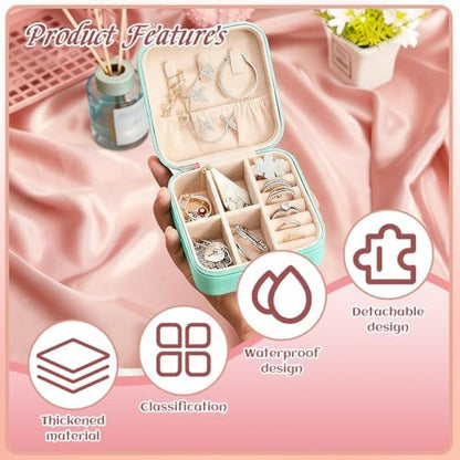 48 Pcs Mini Jewelry Travel Case Multi-Color for Rings Earrings,Wedding