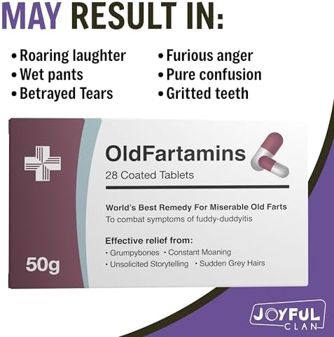 Funny Prank Pill Box with Candy, Gag Gifts for Men, 30th 40th 50th