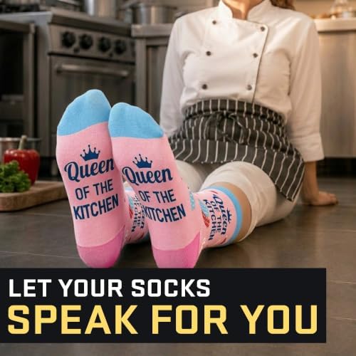 Cooking Gifts for Women, Men - Funny Baking, Chef, Grilling Socks