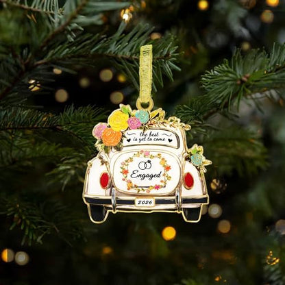 Sereney Engagement Gifts for Couples, Engagement Christmas Ornament