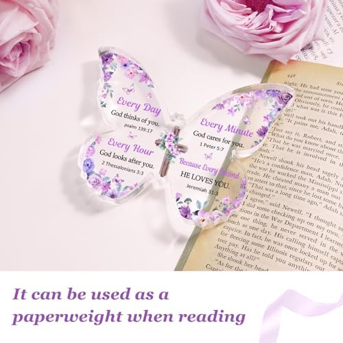 Christian Gifts for Women Faith, Butterfly Acrylic Plaque Decoration