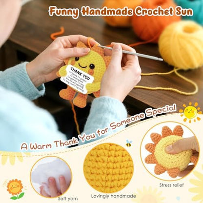 Thank You Gifts for Women Teacher Boss Positive Crochet Sunshine