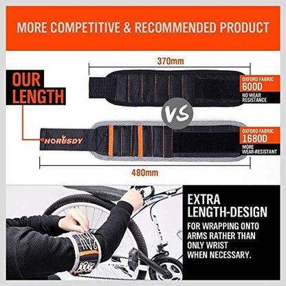 HORUSDY Magnetic Wristband, Stocking Stuffers, Gifts for Men, Premium