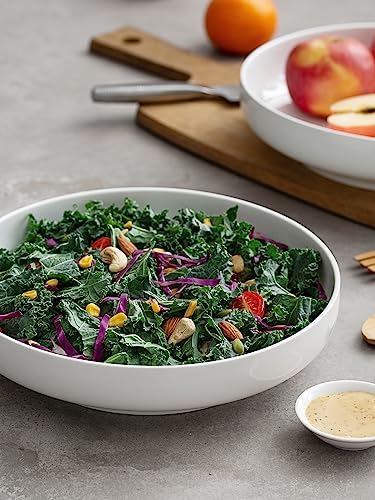 DOWAN Pasta Bowls, 65 oz Large Salad Bowls Set of 2, 10'' Serving