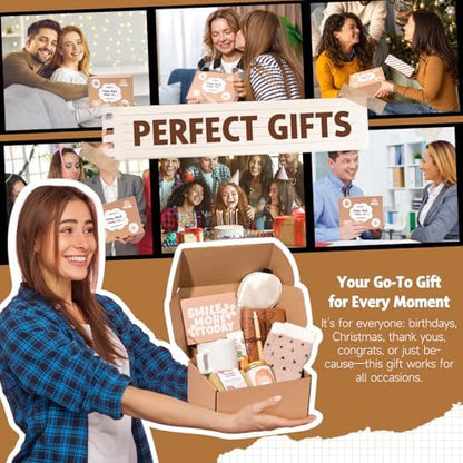 Gift Baskets for Women, 9pcs Unique Happy Birthday Gifts for Women