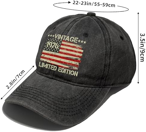 50th Birthday Gifts for Men Women,Vintage 1976 Hat,50th Birthday