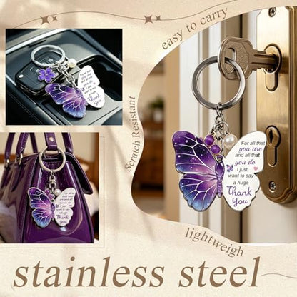 Ikacvb Purple Gifts For Women Friend Thank You Gifts Butterfly