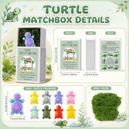 Wonderjune 96 Sets Positive Figures Gifts for Staffs, Metallic Turtle