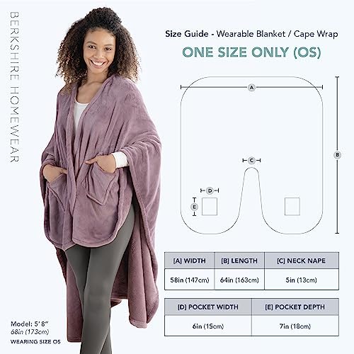 Berkshire Blanket PrimalushTM Wearable Blanket, Cozy Loungewear