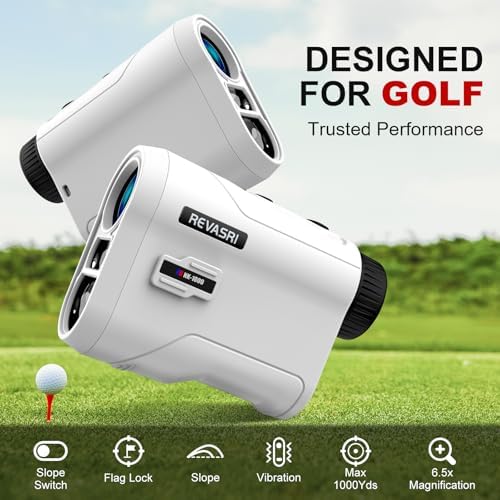 REVASRI Range Finder for Golf, Slope, Pin Lock Vibration 1000Y