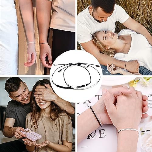 SUMMER LOVE Best Friend Bracelets Couples Bracelets for 2 Matching Yin