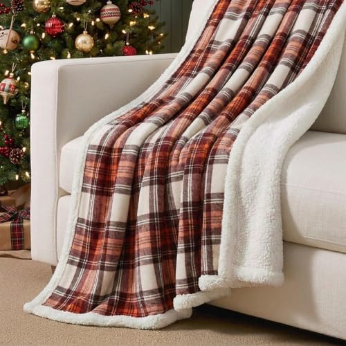 Eddie Bauer - Sherpa Reverse Throw Blanket for Bed or Couch, 50 x 60