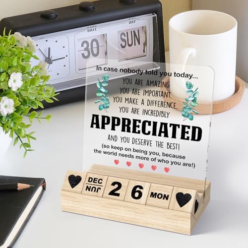 Inspirational Appreciation Thank You Gift - Motivational Wooden