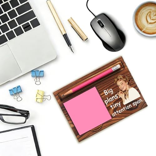 Funny Office Gift for Coworker, Sticky Note Holder Desk Organizer, Big
