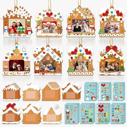 Christmas Craft for Kids, DIY Gingerbread House Picture Frame Kits