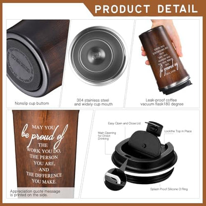 Gerrii 4 Pcs Appreciation Gifts for Men Thank You Gifts Set for Male