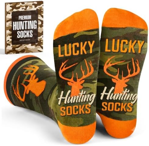 Hunting Accessories for Men, Dad - Funny Deer & Duck Hunting Socks