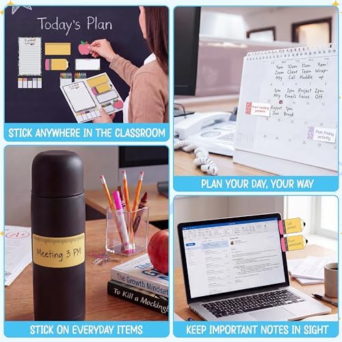 BEAWART Teacher Sticky Notes Set, Composition Classroom Appreciation