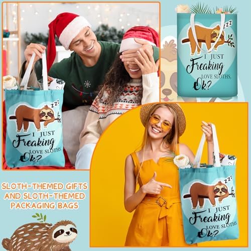 Buryeah 9 Pcs Sloth Gifts Set Blanket Mug Bag Socks Sloth