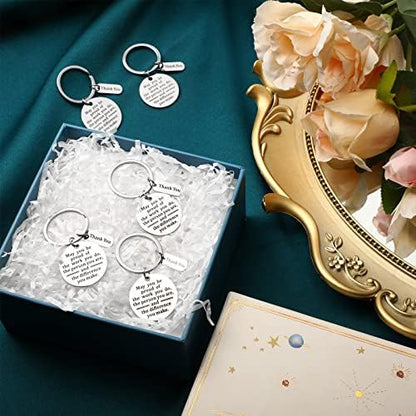 Inbagi 6 Pcs Thank You Keychains Appreciation Gifts