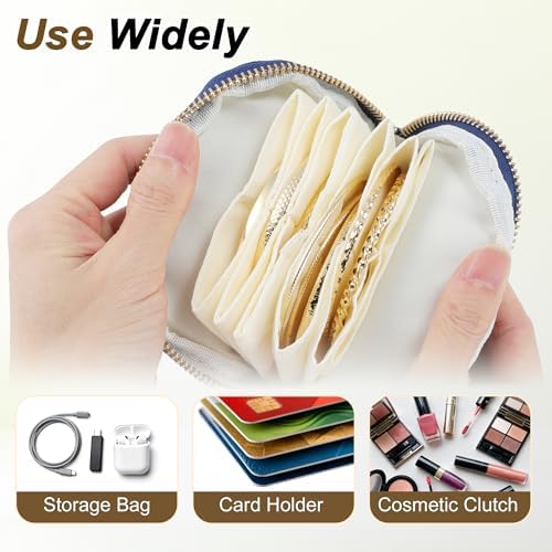 VOCOSTE Travel Jewelry Case, Portable Jewelry Pouch with 6 Layers