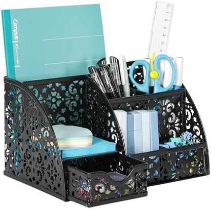 EasyPAG Desk Organizer and Pen Holder for Desk, Mesh Office Supplies