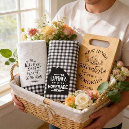 2026 Housewarming Gifts Set for Women Family with Bamboo Cutting Board