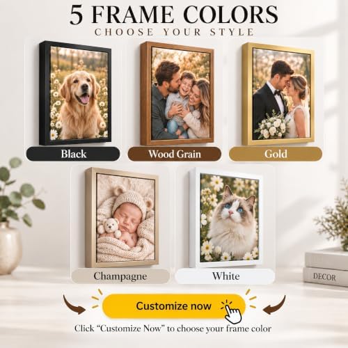 Custom Canvas Prints with Your Photo, Floating Frame Wall Art Decor