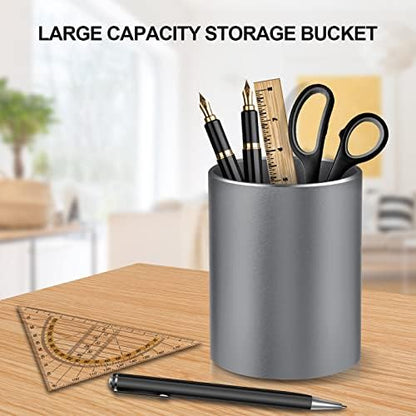 Desk Pen Holder, Pencil Cup, Pen Organizer for Desk—Metal Pencil
