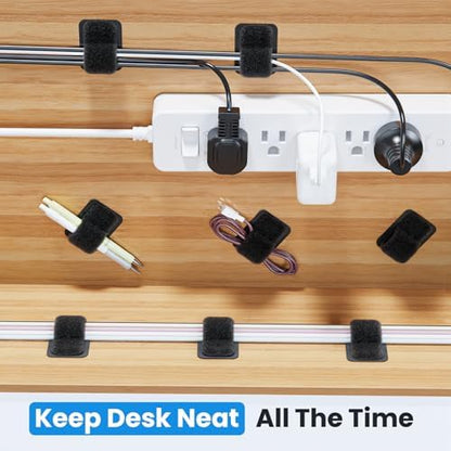 Cable Management Under Desk, Enhanced up to 15 Cord Organizer 20