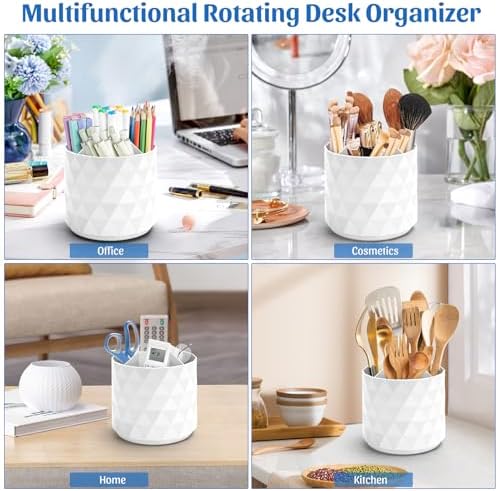 minimaliving Desk Organizer,Sparkling Diamond-like Pen Holder for Desk