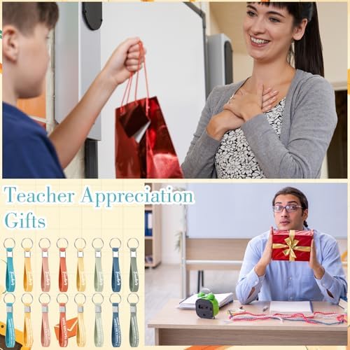 Sureio 12 Pcs 6 Styles Teacher Appreciation Gifts Bulk Silicone