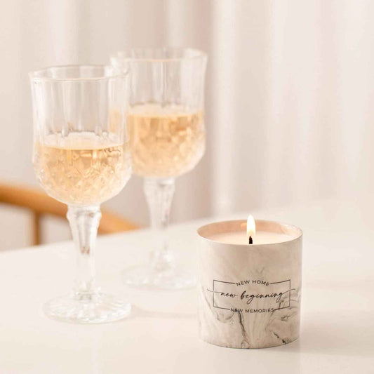 Freejac House Warming Gifts New Home Housewarming Gift for Women Men Friend New Home Gift Ideas New Homeowner Gifts House Warming Decoration Party Decor Porcelain Ceramics Scented Candle