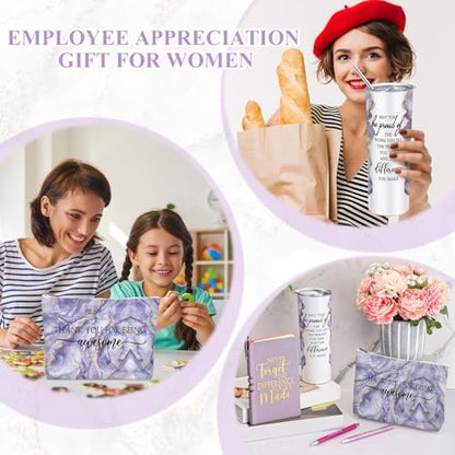 Domensi 6 Pcs Employee Appreciation Gift Set for Women, Purple